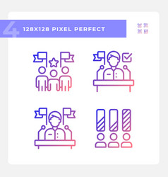 Various Gradient Voting Icons