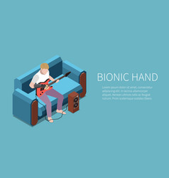 Bionic Hand Guitarist Banner