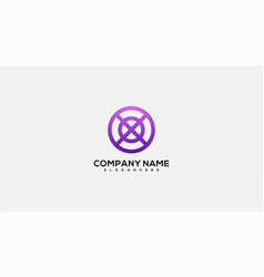 Gradient Company Name Logo Design Color