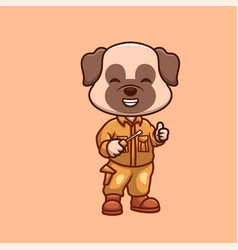 Mechanic Pub Dog Cute Cartoon