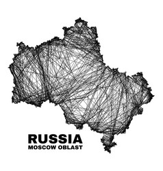 Net Irregular Mesh Moscow Region Map