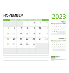 November 2023 Year Calendar Planner 2023