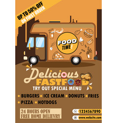 Poster Of Fast Food Truck