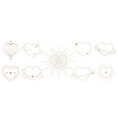 Valentine Bohemian Outline Heart Minimal