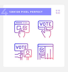 2d Pixel Perfect Gradient Voting Icons