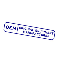 Grunge Blue Oem Original Equipment Manufacturer