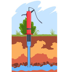 Water Supply Wells System Structure Of Soil And