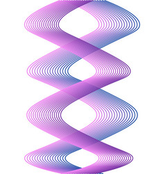 Modern Abstract Wavy Lines In Dna Shape