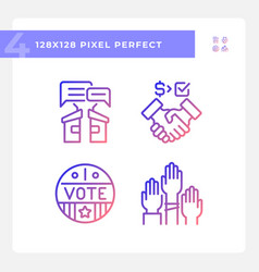 Pixel Perfect Gradient Voting Icons