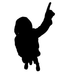 Silhouette Child Showing Thumbs Up