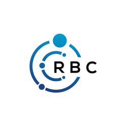 Rbc Letter Technology Logo Design On White