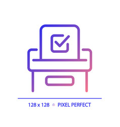 2d Pixel Perfect Gradient Voting Icon With