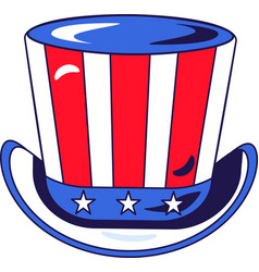 American Flag Festive Uncle Sam Top Hat