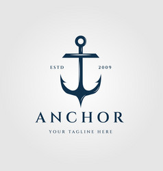 Anchor Vintage Logo Icon And Symbol