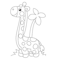 Giraffe cartoon Royalty Free Vector Image - VectorStock