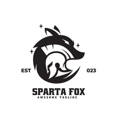 Logo Sparta Fox Silhouette Style