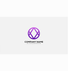 Gradient Company Name Logo Design Icon