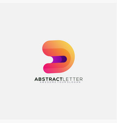 Abstract Letter Design Template Logo