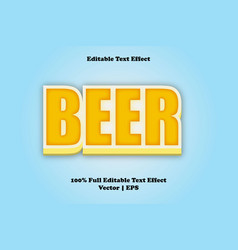 Beer Editable Text Effect