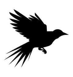 Bird Black Icon On White Background