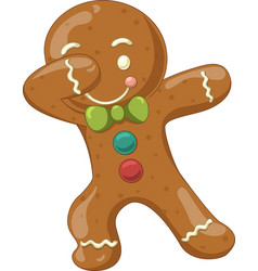 Cartoon Dabbing Gingerbread Man Cookie