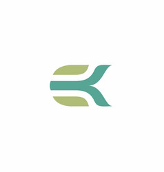 Ek Leaf Logo Template Ek Initial Logo