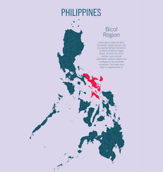 Philippines Map And Bicol Region Country