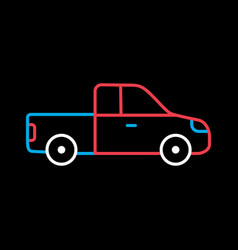 Pickup Car Flat Icon