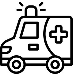 Ambulance Car Icon Emergency Ambulance Icon