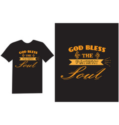 God Bless Typography T Shirt Design