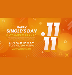 Gradient 11-11 Singles Day Shopping Day Horizontal