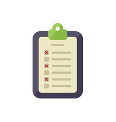 Test Clipboard Icon Flat Final Book