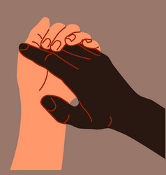 Black And White People Handshake Gesture