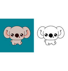 Kawaii Baby Koala For Coloring Page