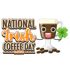 National Irish Coffee Day Banner Design