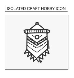 Macrame Hand Draw Icon