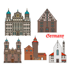 Germany Travel Landmarks Nuremberg Augsburg