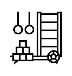 Playroom Child Fun Line Icon