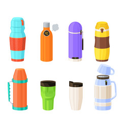 Thermos Cartoon Thermo Cup Isolated Set