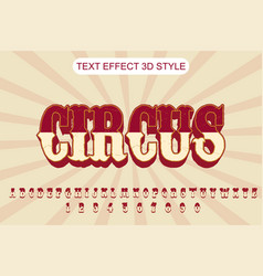 3d Text Efeect Circus Editable