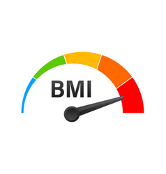 Indikator Bmi On White Background Chart Concept