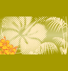 Tropical Hawaii Colorful Background Banner