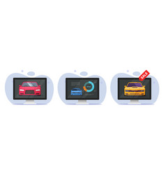 Car Computer Check Test Icon Online Vehicle Sale