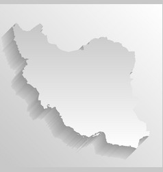 Iran Country Map Silhouette