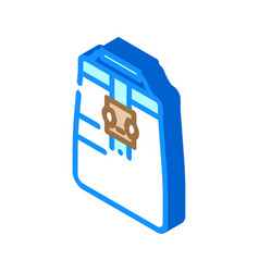 Lunch Box Bag Food Isometric Icon