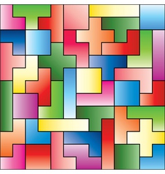 Tetris game pieces Royalty Free Vector Image - VectorStock