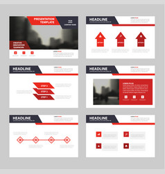 Red Black Presentation Templates Infographic