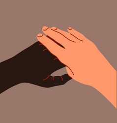 Black And White People Handshake Gesture