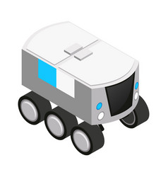 Futuristic Delivery Rover Composition