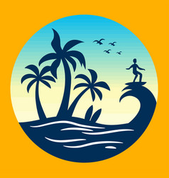 Person Surfing Logo